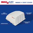 thumbnail image 2 of Tapa de ventilación MAXXAIR Maxx I+ para ventiladores de techo de autocaravanas, color blanco, 2 of 6
