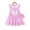 Pink, variant on 6Y Little Girls Dress 7Y Girls Sleeveless Dress Doll-collar Little Girls Summer Stripe Dress with Cute Bag Blue