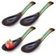 thumbnail image 1 of Happy Sales Hssp-Gybl4 Cucharas de sopa de cerámica china de estilo japonés, 4 piezas (Calderaturquoise), 1 of 1