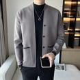 thumbnail image 3 of Nueva chaqueta tipo suéter de primavera y otoño para hombre, chaqueta tipo cárdigan de punto de alta calidad, 3 of 5