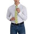 thumbnail image 4 of Men's Ties, Funny Avocado Green Love Satin Ties for Men, Mens Formal Neck Ties for Business Weeding Gift, 4 of 5