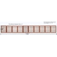 thumbnail image 3 of Freestanding Wooden Dog Gate Foldable Indoor Pet Gate No Drill Expandable Barrier for Doorways Stairs Hallways Portable Wood Fence for Small Dogs & Puppies (Brown Pet Gate, 4 Panel 24" Tall), 3 of 10
