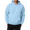 thumbnail image 3 of IYYVV Mens Hoodie Fabric Oversized Hooded Sweatshirt Oversize, Long Tall, Hood , Vintage, Running, Suit for Warm, Fall Winter, Purple M, 3 of 8
