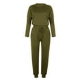 thumbnail image 4 of yievot Sweatsuits for Womens Lounge Sets Casual Crewneck Sweatshirt and Jogger Pants 2 Piece Outfits, 4 of 9