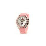 Disney MN1063 Womens Minnie Mouse Pink Rubber Strap Watch