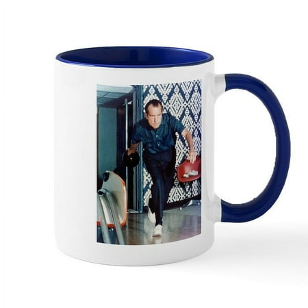 

CafePress - Nixon Bowling Mug - 11 oz Ceramic Mug - Novelty Coffee Tea Cup