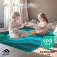 thumbnail image 4 of ODIKA 8'x10' Machine Washable Non-Slip Area Rug, Modern Textured Geometric Design High Traffic Rug, Teal, 149211, 4 of 7