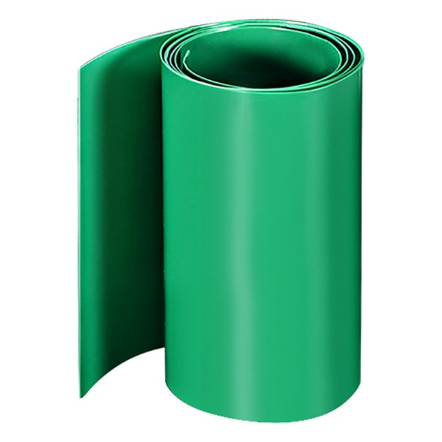 Tuberías de contracción de calor de Unique Bargains de 75 mm de ancho plano para tres 18650 de 1 metro en verde