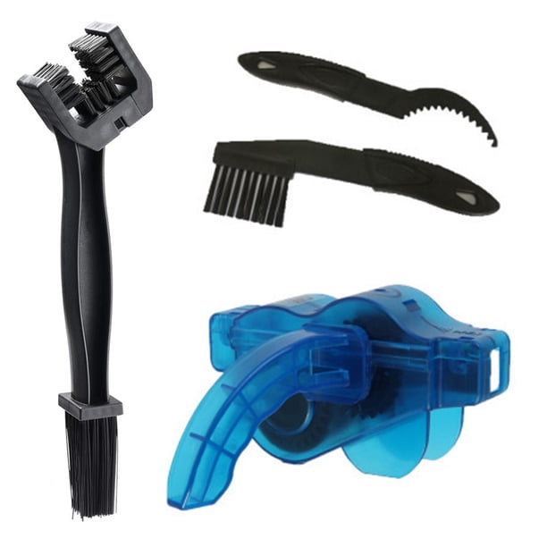 Herramienta de cadena de limpieza de bicicletas - cepillo grande negro + cepillo pequeño + arandela de cadena MFZFUKR CPB-DE-HJJ-63-3