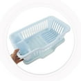 thumbnail image 4 of Minkissy Dish Dry Rack Plastic Sky-blue 1Pack, 4 of 5