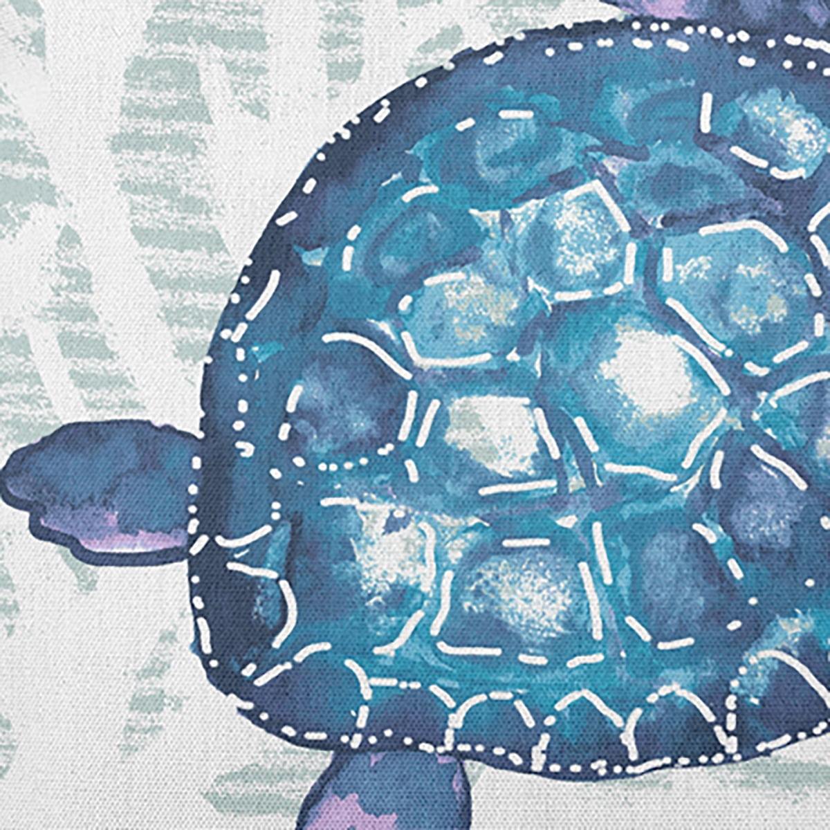26" x 26" Simply Daisy Turtle Friend Poly Pillow with Zipper, Aqua Qty 1