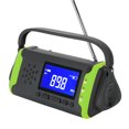 thumbnail image 4 of MD?097 Manivela solar Radio meteorológica FM Cargador de emergencia para exteriores con luz de flash Verde, 4 of 8