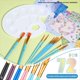 thumbnail image 4 of Juego de 72 Pinceles y , 60 Pinceles y 12 Bandejas para Paletas de Pintura, Juego de Pintura Profesional para Artistas., 4 of 7