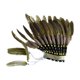 thumbnail image 3 of Tocado de plumas indio para fiesta de Halloween, juego de rol, tocado de plumas artificiales. amarillo, 3 of 9