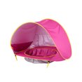 thumbnail image 1 of Tente Portable Pliable pour Enfants, Abri Solaire en Polyester, Protection Solaire pour Piscine, Auvent Rose Rouge, 1 of 9