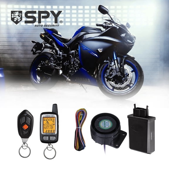SPY Motorcycle Anti-theft device 1000-meter 12V motorcycle and electric vehicle anti-theft alarm system Remote start
