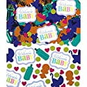 Baby Brights Chevron Stripes Modern Cute Baby Shower Party Decoration Confetti