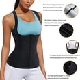 thumbnail image 4 of Lilvigor Sauna Sweat Vest for Women Heat Trapping Workout Tank Top Sauna Suit Compression Shirts Waist Trainer Fitness Polymer with Zipper, 4 of 6