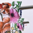 thumbnail image 4 of Alishomtll Valance Curtains Blossom Floral Print Window Curtain Valance Rod Pocket, 52W" x 18L",White, 4 of 7