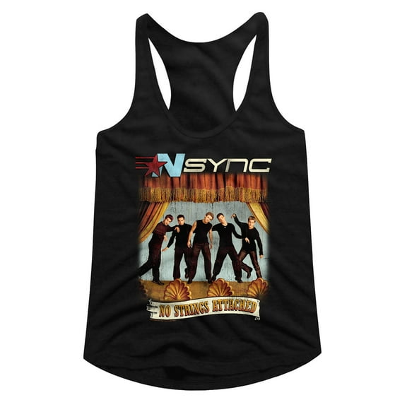 NSYNC No Strings No Words Women's Racerback Tank Top