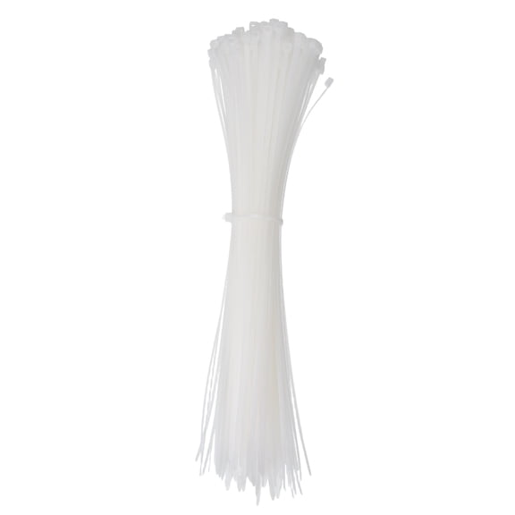 Uxcell Zip Ties Self-Locking Nylon Wire Cable Ties for Home Office Garden Workshop White 12 Inch x 3.6 mm