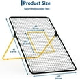 thumbnail image 5 of Volleyball Rebounder Net 7x4 ft,Adjustable Bounce Back Net with Stakes,Bounce Back Training Equipment for Practicing Volleying, Bumping, Spiking, Easy Set Up, 5 of 6