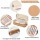 thumbnail image 4 of Estuche grande con cremallera, plegable, portátil, con compartimentos para guardar artículos de papelería, organizador para oficina, diario, viajes, brochas de maquillaje, color beige., 4 of 7