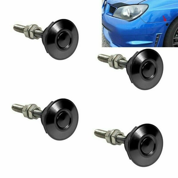 4X Car Quick Universal Release Bumper Latch Push Hood Pin Lock