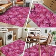 thumbnail image 5 of 3'x5' Rug for Living Room Bedroom, Pink Cherry Blossom Washable Area Rugs Non-Slip Carpet Mats, Spring Flowers Modern Abstract Art Indoor Low Pile Area Rug Runner for Kitchen, Mudroom, 5 of 8