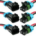thumbnail image 2 of Vehicle power supply cable set,Wire Male Female Auto Wire Kit Cable Set Male Female Cable Wire Male Cable Wire Auto Waterproof Cable Waterproof Cable 2 Pin 150mm Siuke Mewmewcat, 2 of 5