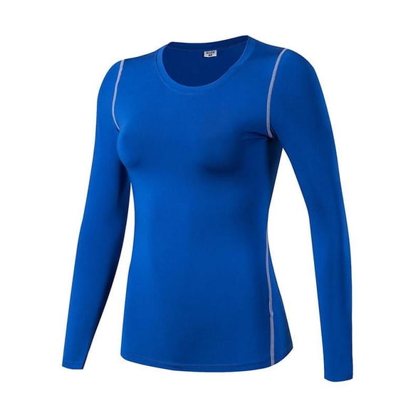 Women's Compression Shirt Dry Fit Athletic Long Sleeve Running T-Shirt Workout Tops