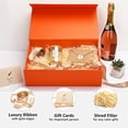 thumbnail image 6 of Gift Boxes Bulk, 13.85 x 8.35 x 4.45 inch 1 Pack Orange Gift Boxes with Lids Contains Card, Ribbon, Shredded Paper Filler Gift Boxes for Birthdays, Baby Shower, Bridal Gifts,Weddings, 6 of 7
