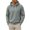 Gray, variant on Ozmmyan Plus Size Mens Waffle Knit Hooded Long Sleeve Relaxed Fit Casual Pullover Hoodie Fall Winter