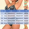 thumbnail image 3 of TaTaai Ensemble Bikini Rayé Grande Taille pour Femmes, Tankini Sans Manches avec Bretelles Réglables, Tenue de Plage Décontractée pour Vacances, Amusement à la Piscine et Activités Estivales Cadeau, 3 of 4