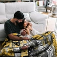 thumbnail image 3 of Pittsburgh Blanket Throws Football Style Blanket Comfortable Sports Blankets Flannel for Gifts Bed Sofa Couch Living Room 62" x52", 3 of 5