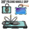 thumbnail image 3 of Case for Lenovo Tab M10 HD 2nd Gen 10.1 inch 2020, 360 Rotating Stand Handle Pencil Holder Shoulder Strap Heavy Duty Shockproof Cover, Sky Blue PC, 3 of 7