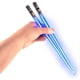 thumbnail image 1 of Lightsaber Chopsticks Light Up - Led Glowing Light Saber Star Wars Chop Sticks - Reusable Sushi Lightup Sabers Chopstick Set Of 1 Blue Pair, 1 of 5
