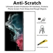 SELOZKE 2pack Screen Protector For Samsung Galaxy S22 Ultra 5G 3D Curved Full Coverage HD Anti-Scratch Screen Tempered Glass