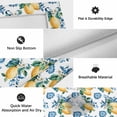 thumbnail image 6 of Blue Flowers Outdoor Rug for Patio/Deck/Porch, Non-Slip Large Area Rug 5 x 7 Ft, Yellow Lemons Summer Fruit Pastoral Indoor Outdoor Rugs Washable Area Rugs, Reversible Camping Rug Carpet Runner, 6 of 8