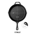 thumbnail image 5 of Z GRILLS Pre-Seasoned Cast Iron Skillet , Frying Pan - Safe Grill Cookware for indoor & Outdoor Use - Cast Iron Pan 12 Inch, 5 of 6