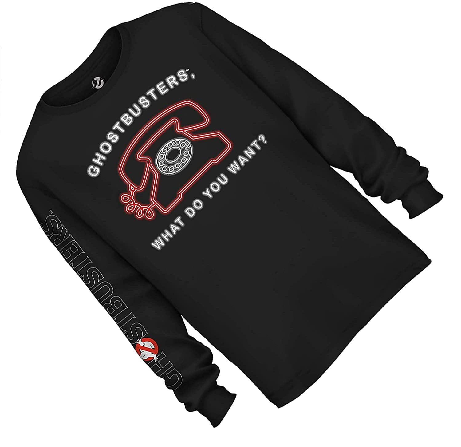 Logo Classic Ghostbusters T-Shirt Shirt Graphic Mens Long Sleeve