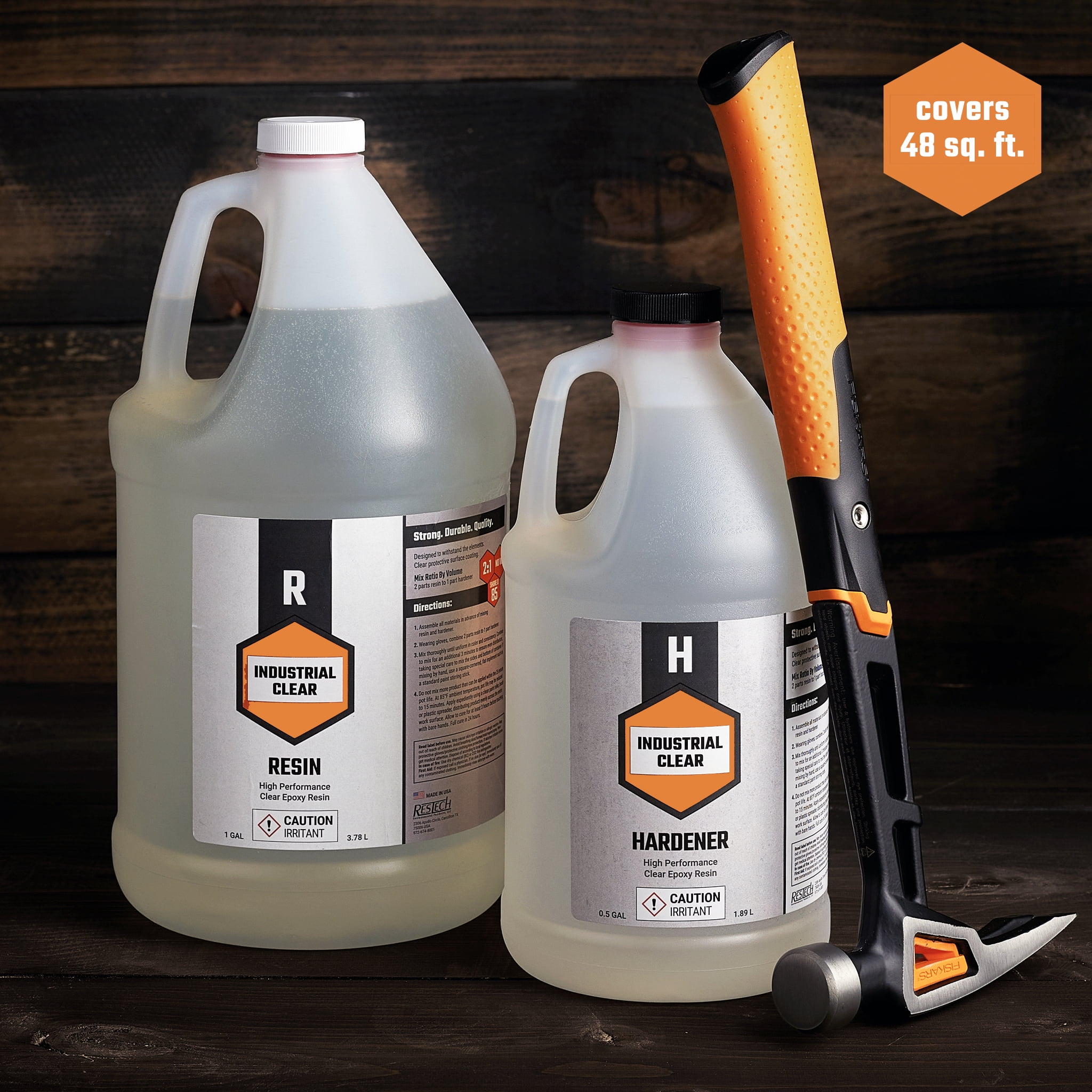 1.5 GALLON KIT ROCK-HARD EPOXY RESIN & HARDENER
