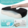 thumbnail image 4 of Office Chair Seat Cushion, Cooling Gel Enhanced Memory Foam Cushion for Long Sitting - Back, Sciatica, Coccyx, Tailbone Pain Relief Pillow Office, Gaming, Car, Wheelchair , Large, 4 of 4