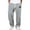 Gray, variant on Wide Leg Pants for Men Waffle Knit Lounge Sweatpant Fashion Baggy Elastic Waist Joggers Pants Loose Drawstring Trouser with Pockets Light Blue XL