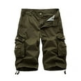 thumbnail image 1 of Cargo Shorts Pantalons Décontractés Homme Tenue Résistance à l'Usure Tenue d'Intérieur Homme Multicolore Épaissir Extérieur Intérieur Longue Durée Commodité Travail Costume Vert 31, 1 of 7