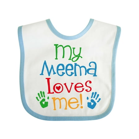 

Inktastic My Meema Loves Me Gift Baby Boy or Baby Girl Bib