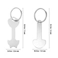 thumbnail image 2 of 6 Pcs Shopping Cart Tokens Keychain Quarter Ring Trolley Keyring, 2 of 8