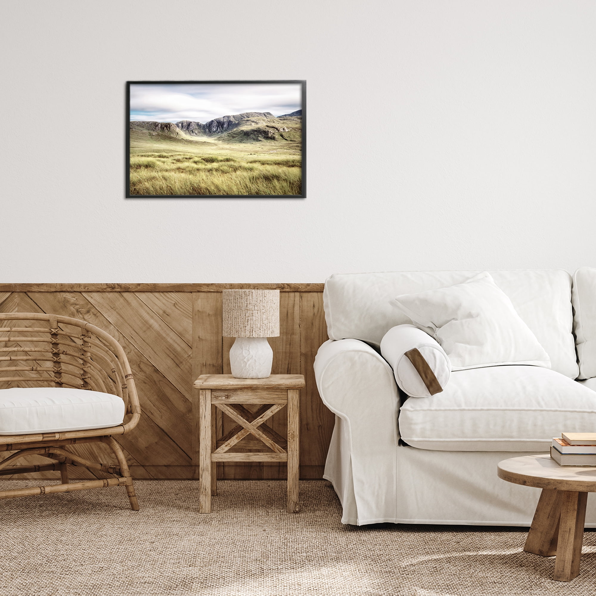 Stupell Industries Irish Countryside Hills Black Framed Giclee Art, design by Andy Amos