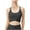 Black, variant on Sports Bras for Women Wirefree Crossover Strap Full Coverage High Support Activewear Yoga Bra Tops