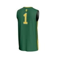 thumbnail image 3 of Unisex GameDay Greats #1 Green NDSU Bison Lightweight Basketball Fashion Jersey, 3 of 4